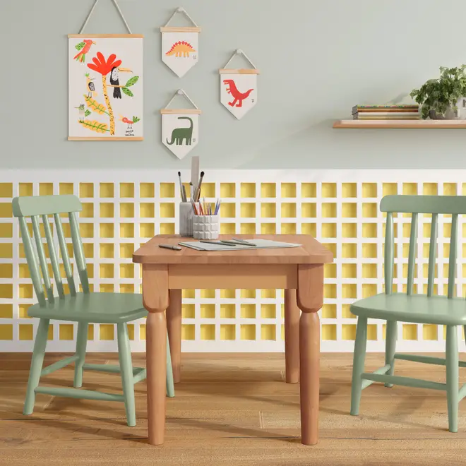 MESA INFANTIL 68 CM X 52 CM COUNTRY - AMÊNDOA - Foto 5