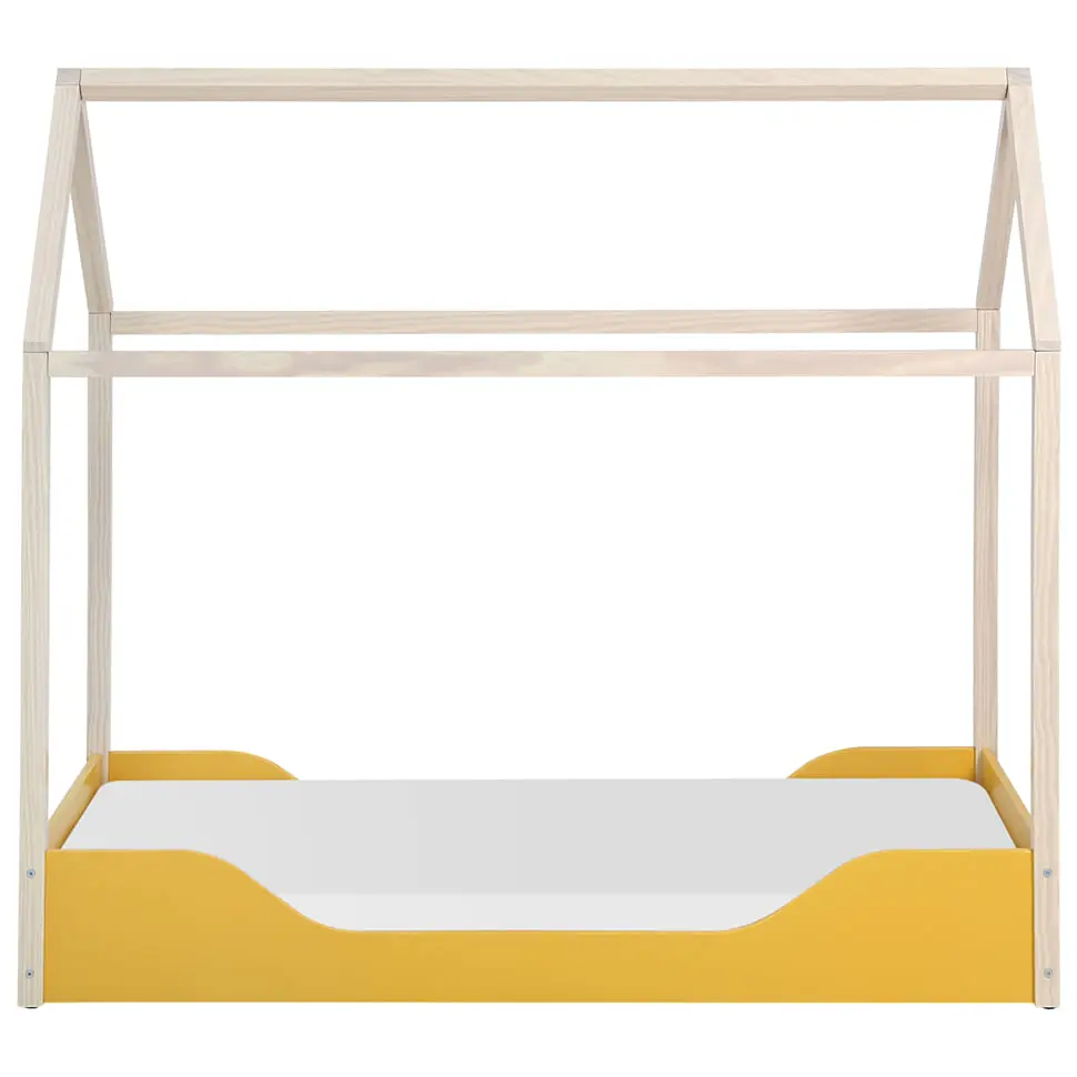 CAMA MONTESSORI JÚNIOR 78 CM PIN PLAY - BANANA/NATURAL WASHED - Foto 2