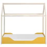 CAMA MONTESSORI JÚNIOR 78 CM PIN PLAY - BANANA/NATURAL WASHED - Foto 2