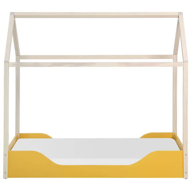 CAMA MONTESSORI JÚNIOR 78 CM PIN PLAY - BANANA/NATURAL WASHED - Foto 2