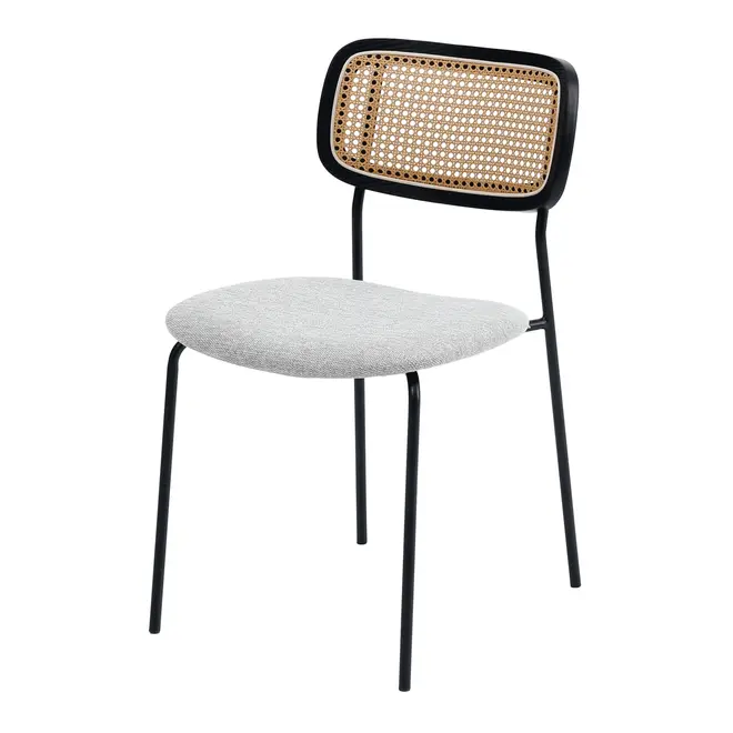 CADEIRA DE JANTAR MCM ORIENT - PRETO/NATURAL - Foto 3