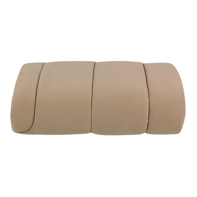 EDREDOM DUPLA-FACE CASAL/QUEEN 2,40 M X 2,50 M MISCELLAN - OFF WHITE/CAQUI - Foto 1