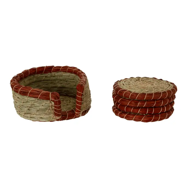 PORTA-COPOS CONJUNTO 4 PEÇAS MACAÍBA - CASTANHO/VERDE - Foto 7