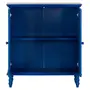 BUFFET 2 PORTAS 90 CM X 40 CM FOLKSY - AZUL/MULTICOR - Foto 4