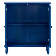 BUFFET 2 PORTAS 90 CM X 40 CM FOLKSY - AZUL/MULTICOR - Foto 4