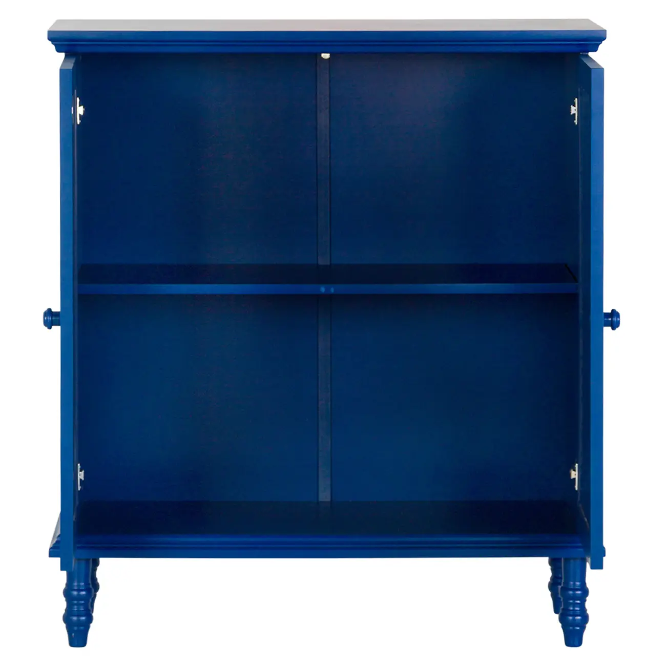 BUFFET 2 PORTAS 90 CM X 40 CM FOLKSY - AZUL/MULTICOR - Foto 4
