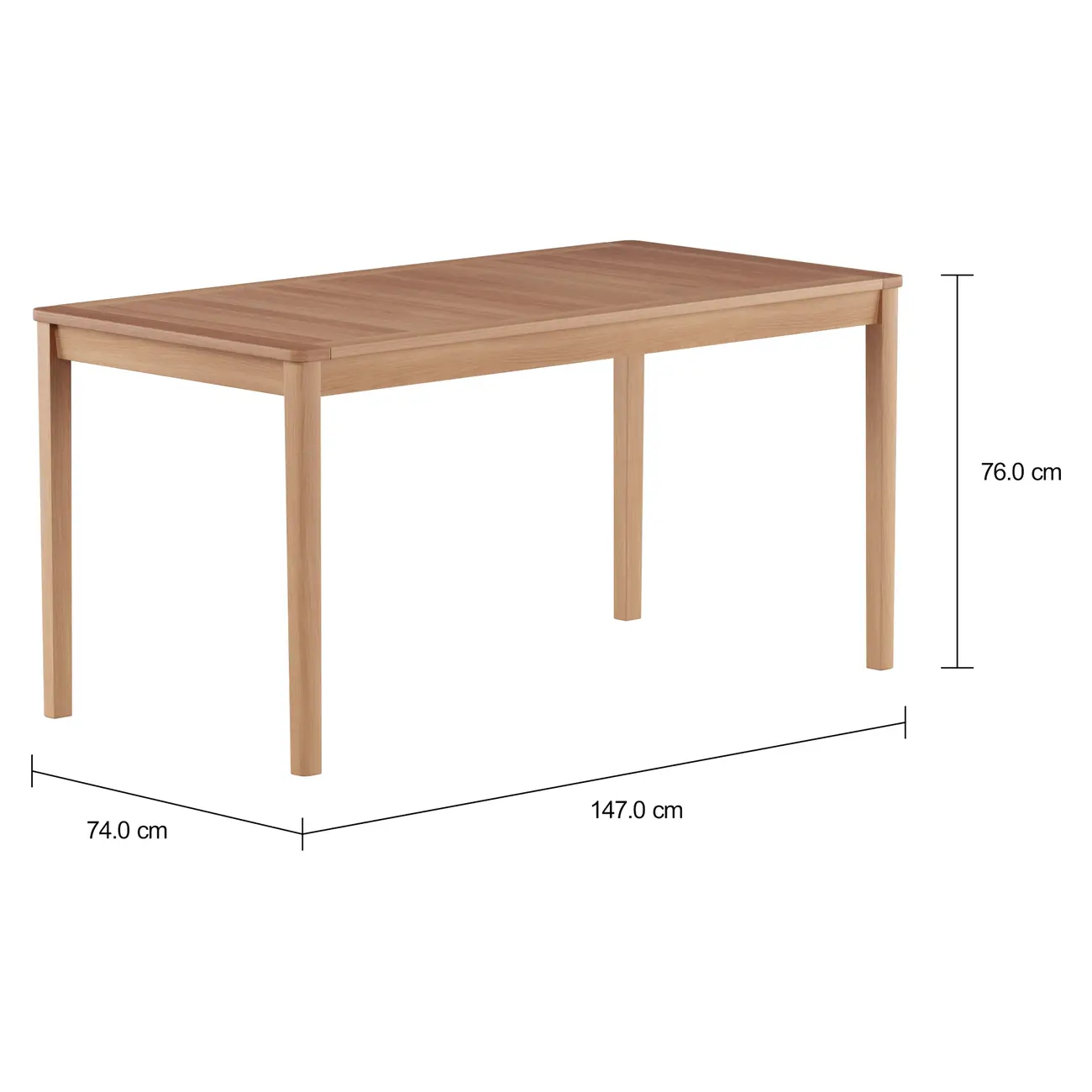 MESA PARA ÁREA EXTERNA 1,47 M X 74 CM VEREDA - EUCALIPTO - Foto 2