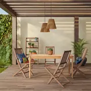 MESA PARA ÁREA EXTERNA 1,47 M X 74 CM VEREDA - EUCALIPTO - Foto 3