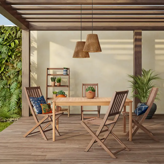 MESA PARA ÁREA EXTERNA 1,47 M X 74 CM VEREDA - EUCALIPTO - Foto 3