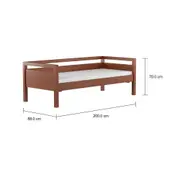 CAMA-SOFÁ 78 CM TINTO PLAN - NOZES - Foto 2