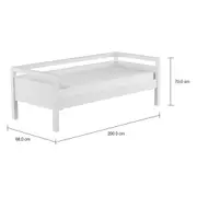 CAMA-SOFÁ 78 CM TINTO PLAN - BRANCO - Foto 2