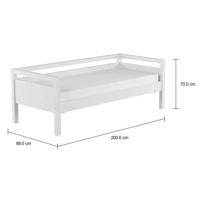 CAMA-SOFÁ 78 CM TINTO PLAN - BRANCO - Foto 2