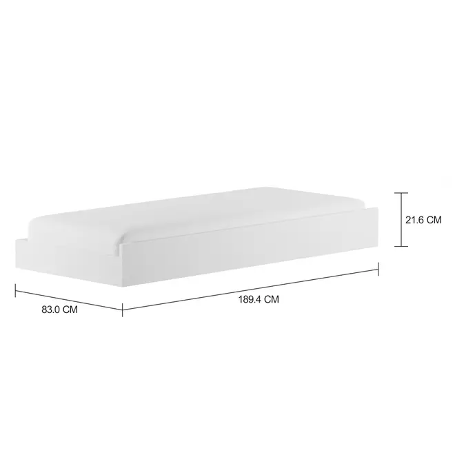 CAMA INFERIOR 78 CM TINTO PLAN - BRANCO - Foto 2