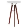 NOZES/BRANCO - MESA ALTA REDONDA 60 CM OVNI