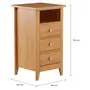 MESA DE CABECEIRA ALTA 3 GAVETAS DEVON - AMÊNDOA - Foto 10