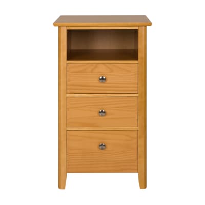 MESA DE CABECEIRA ALTA 3 GAVETAS DEVON