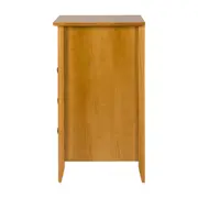 MESA DE CABECEIRA ALTA 3 GAVETAS DEVON - AMÊNDOA - Foto 4