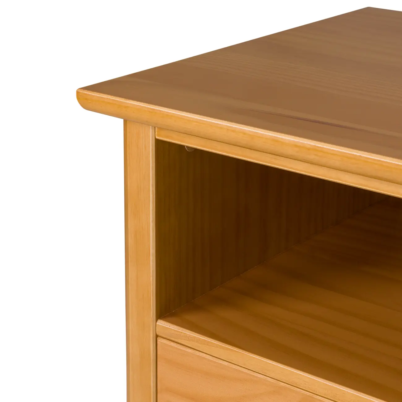 MESA DE CABECEIRA ALTA 3 GAVETAS DEVON - AMÊNDOA - Foto 6