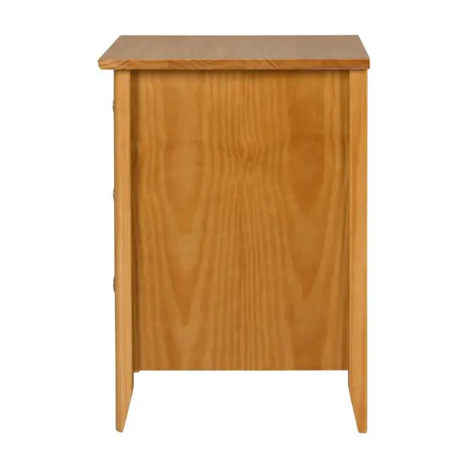 MESA DE CABECEIRA 3 GAVETAS DEVON - AMÊNDOA - Foto 4