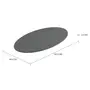 TAMPO DE MESA PEDRA OVAL 1,60 M X 90 CM TULIPE - PRETO SÃO GABRIEL - Foto 2
