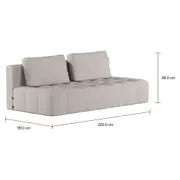 SOFÁ-CAMA 3 LUGARES SOFO - BEGE - Foto 6