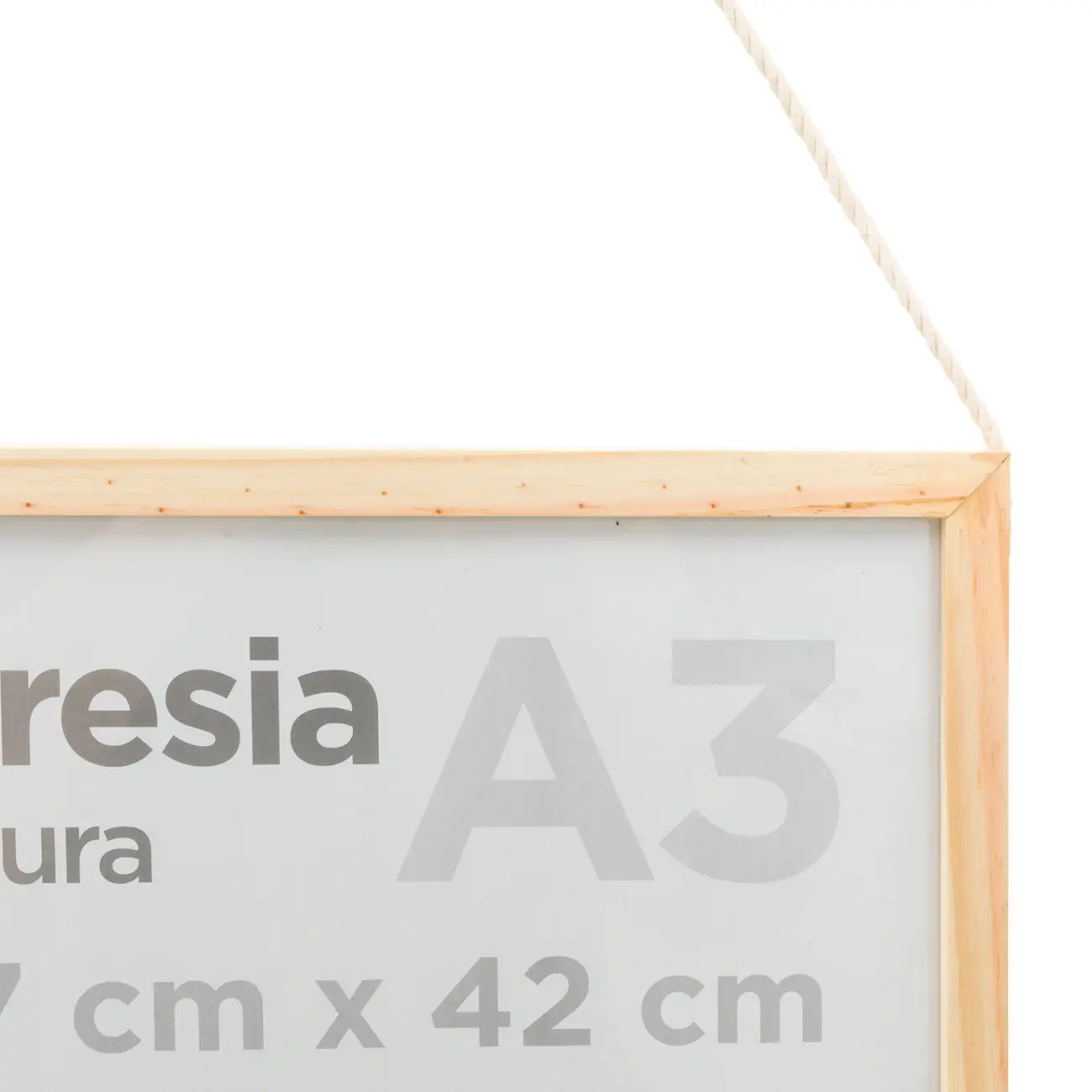 KIT MOLDURA A3 42 CM X 29 CM MARESIA - PINUS NATURAL - Foto 3