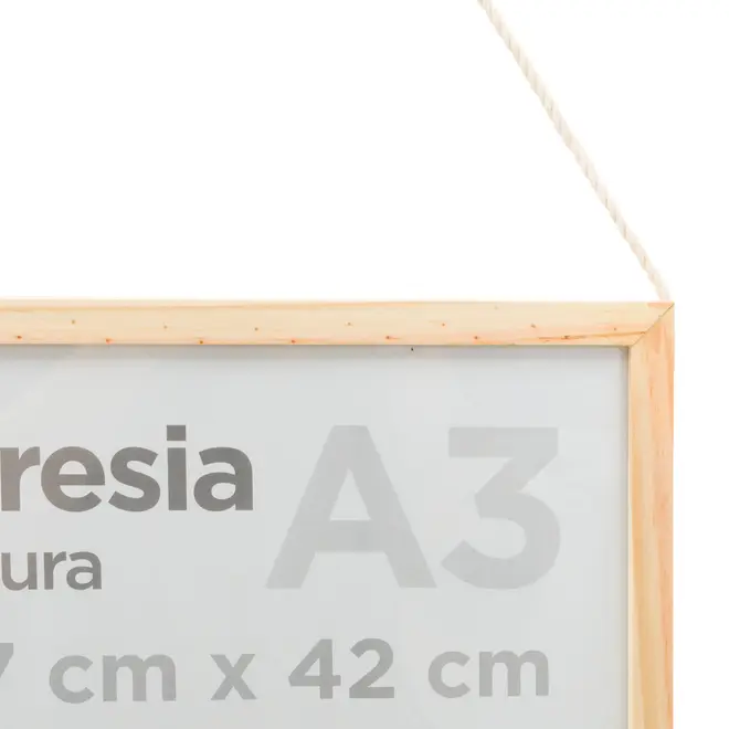 KIT MOLDURA A3 42 CM X 29 CM MARESIA - PINUS NATURAL - Foto 3