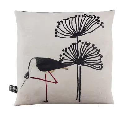 CAPA PARA ALMOFADA 45 CM X 45 CM NATUREZA GARÇA