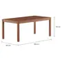 MESA 1,80 M X 92 CM LEME - TAMARINDO - Foto 2