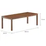 MESA 2,40 M X 92 CM LEME - TAMARINDO - Foto 2