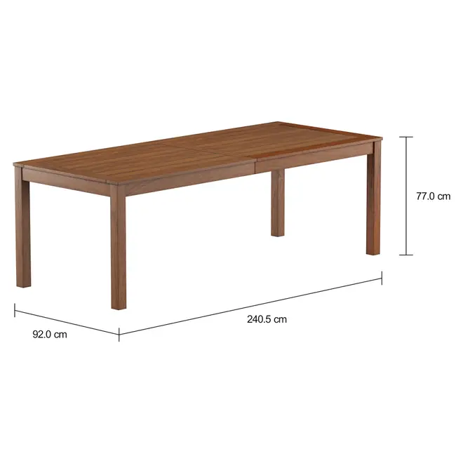 MESA 2,40 M X 92 CM LEME - TAMARINDO - Foto 2