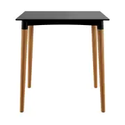 FREVO MESA 70 CM X 70 CM - PRETO/TEKA - Foto 1