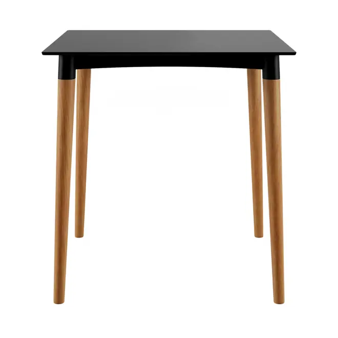 FREVO MESA 70 CM X 70 CM - PRETO/TEKA - Foto 1