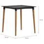 FREVO MESA 70 CM X 70 CM - PRETO/TEKA - Foto 2