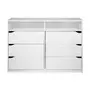 CÔMODA 6 GAVETAS 1,20 M X 40 CM WINK - BRANCO - Foto 1