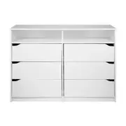 CÔMODA 6 GAVETAS 1,20 M X 40 CM WINK - BRANCO - Foto 1