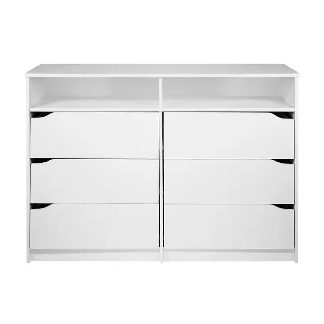 CÔMODA 6 GAVETAS 1,20 M X 40 CM WINK - BRANCO - Foto 1