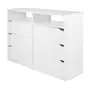 CÔMODA 6 GAVETAS 1,20 M X 40 CM WINK - BRANCO - Foto 2
