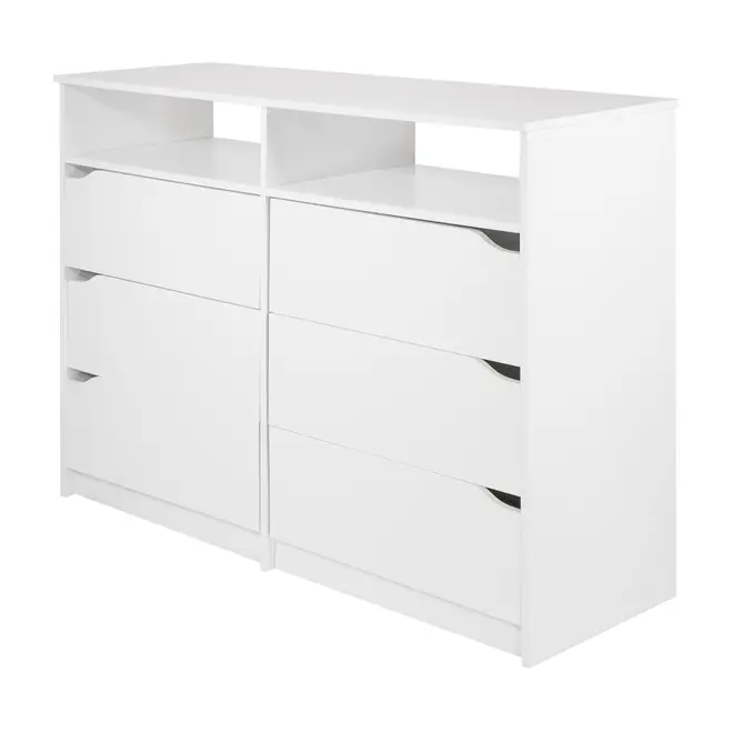 CÔMODA 6 GAVETAS 1,20 M X 40 CM WINK - BRANCO - Foto 2