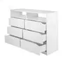 CÔMODA 6 GAVETAS 1,20 M X 40 CM WINK - BRANCO - Foto 4