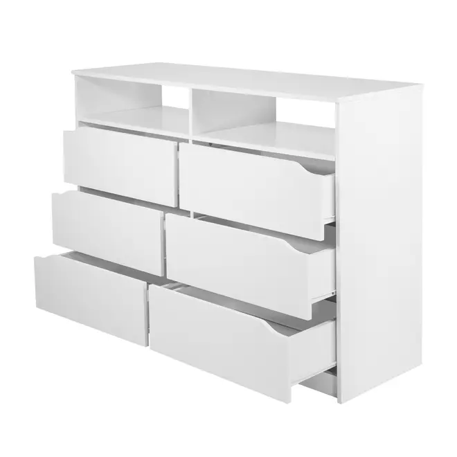 CÔMODA 6 GAVETAS 1,20 M X 40 CM WINK - BRANCO - Foto 4