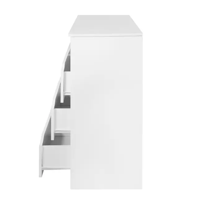 CÔMODA 6 GAVETAS 1,20 M X 40 CM WINK - BRANCO - Foto 5