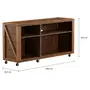 ESTANTE/RACK 1,36 M X 40 CM CRATES - ENCERADO CASTANHO - Foto 2