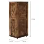 ESTANTE/ARMÁRIO 1 PORTA 52 CM X 1,21 M CRATES - ENCERADO CASTANHO - Foto 4