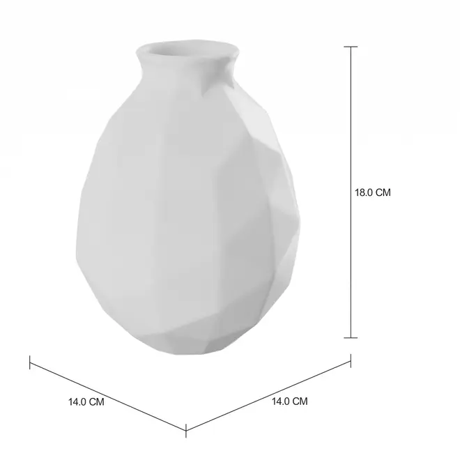 VASO 18 CM LIVE AT POMPEII - BRANCO - Foto 2