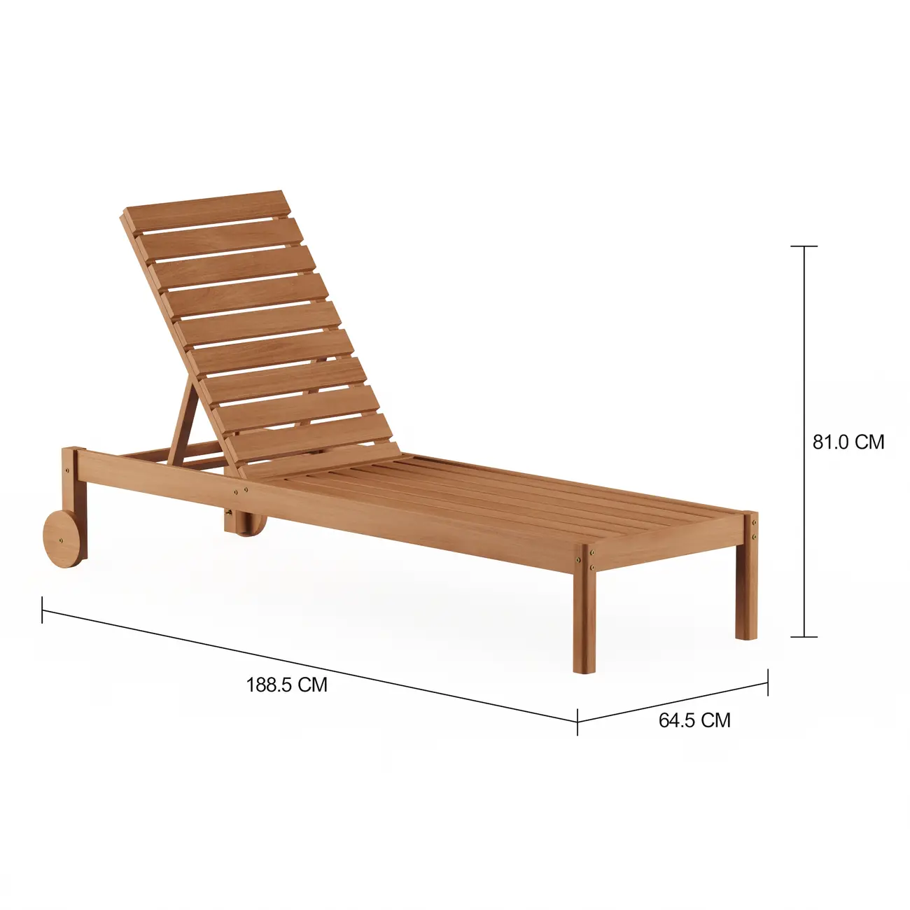 CHAISE LONGUE VEREDA - EUCALIPTO - Foto 2