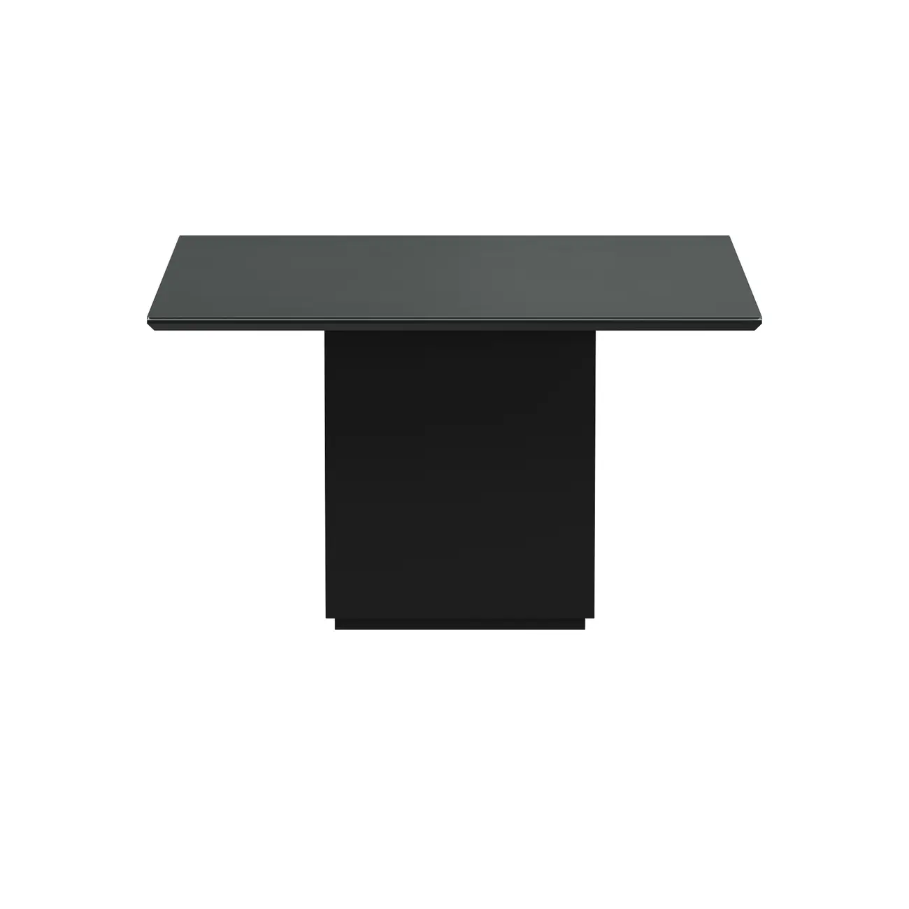 MESA DE JANTAR 1,35 M X 1,35 M FLOAT - PRETO/PRETO - Foto 1