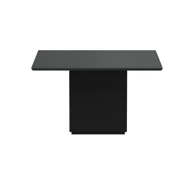 MESA DE JANTAR 1,35 M X 1,35 M FLOAT - PRETO/PRETO - Foto 1