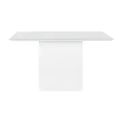 MESA DE JANTAR 1,35 M X 1,35 M FLOAT - BRANCO/BRANCO - Foto 1