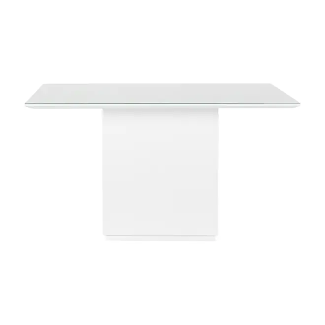 MESA DE JANTAR 1,35 M X 1,35 M FLOAT - BRANCO/BRANCO - Foto 1